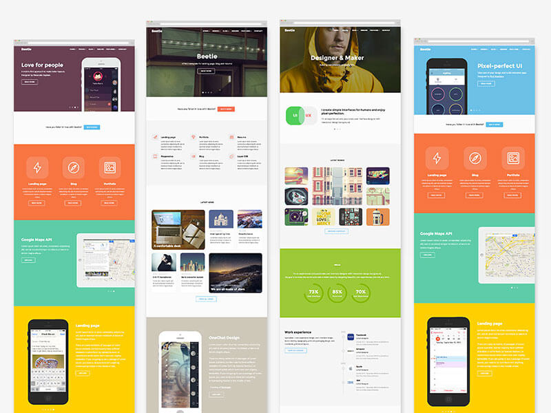 Beetle – HTML5 template for designers