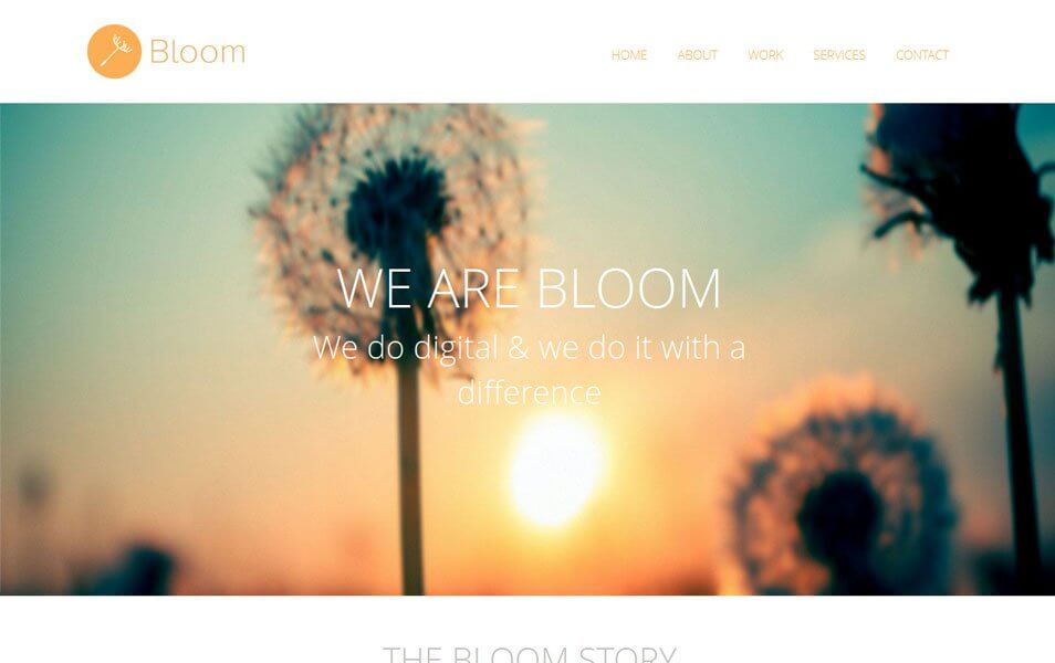 Bloom – адаптивный HTML5 шаблон