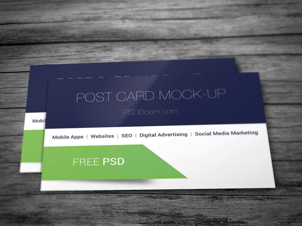 Макет открытки/карточки PSD